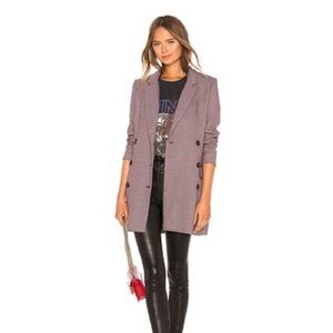 LPA Double Breasted Coat in Khaki & Maroon XXS, Brand new with tags. Super cute!